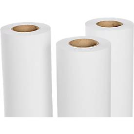 tecno Plotterrollen CAD 90, 91,4 cm x 50 m, 90 g/m², weiß, ungestrichen, Karton = 3 Rollen