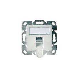 Telegärtner AMJ45 8 K Up/50 Cat.6A - Kabelkanal-Anschlussdose - CAT 6a - RJ-45 - Alpine White