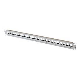 Telegärtner - Frontabdeckung - Grau, RAL 7035 - 1U - 48.3 cm (19") - 24 Ports