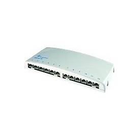 Telegärtner Mini Distributor MPD12-HS - Patch Panel - CAT 6a - RJ-45 X 12 - Hellgrau, RAL 7035