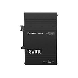 Teltonika TSW010 - Switch - 5 x 10/100 - an DIN-Schiene montierbar - Passives PoE