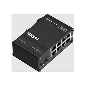 Teltonika TSW040 - Switch - managed - 8 x 10/100 (PoE+) - an DIN-Schiene montierbar - PoE+ (240 W)