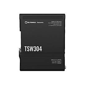 Teltonika TSW304 - Switch - 4 x 10/100/1000 - an DIN-Schiene montierbar - Passives PoE