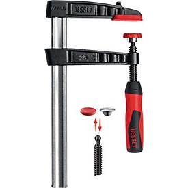 Tempergussschraubzwinge TG-2K Spann-W.600mm A.175mm 2K-Griff 32x10mm