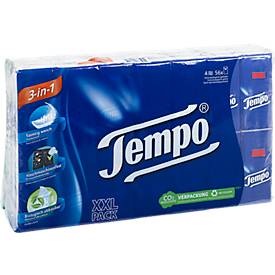 Tempo Taschentücher 3 in 1, samtig weich, 1 Packung à 56 x 10 Tücher