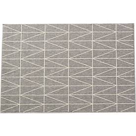 Teppich Fenix Modell B, PP, Florhöhe 4 mm, waschbar, B 1200/1600 mm, grau