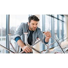 tesa® Filzgleiter Protect®, rund, selbstklebend, Ø 22 mm, braun, 12 Stück