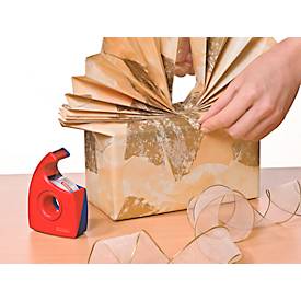 TESA Klebefilm-Handabroller Easy Cut, 33 m x 19 mm, rot/blau