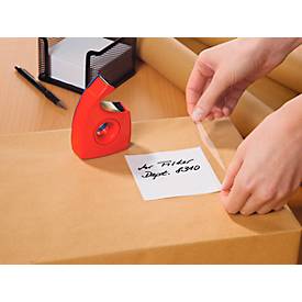 TESA Klebefilm-Handabroller Easy Cut, 33 m x 19 mm, rot/blau