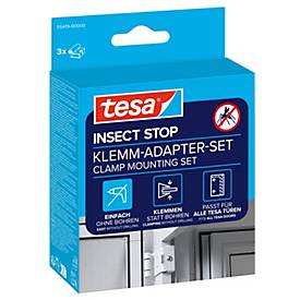 tesa® Klemm-Adapter-Set INSECT STOP, 3-teilig, für Türen und Fenster, weiß