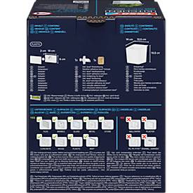 tesa® Küchen-Kräutertopf, weiß, selbstklebend, inklusive Adapter & Klebeapplikator, L 13,5 x B 14,5 x H 13,5 cm