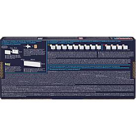 tesa® Küchen-Messerhalter, weiß, magnetische Leiste, selbstklebend (Power.Kit), L 265 x B 35 x H 65 mm, inkl. Adapter & Wasserwaage