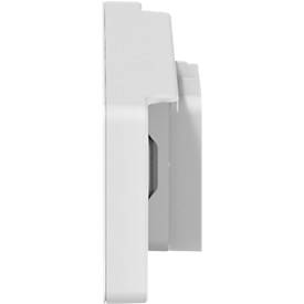 tesa® Küchen-Messerhalter, weiß, magnetische Leiste, selbstklebend (Power.Kit), L 265 x B 35 x H 65 mm, inkl. Adapter & Wasserwaage