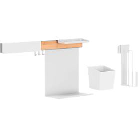 tesa® Küchenorganizer Kombi-Set L, Reling-System, weiß, Power.Kit, L 140 x B 865 x H 340 mm, bis 20 kg, 