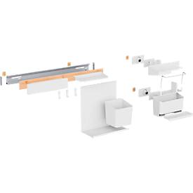 tesa® Küchenorganizer Kombi-Set XL, Reling-System, weiß, Power.Kit, L 140 x B 865 x H 340 mm, bis 20 kg,