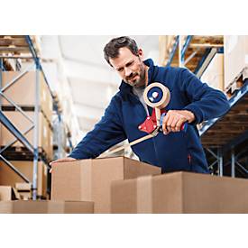 tesa® Packband Paper Standard ecoLogo, robust, 1 Rolle mit L 50 m x B 50 mm, FSC®-Papier & Naturkautschuk, braun