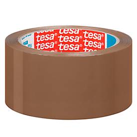 tesa Packband tesapack® 4195, PP-Folie, L 66 m x B 50 mm, braun, 6 Rollen