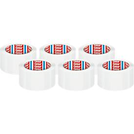 tesa Packband tesapack® 4195, PP-Folie, L 66 m x B 50 mm, weiß, 6 Rollen