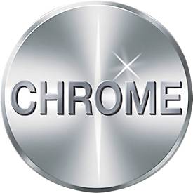 tesa Powerbutton Hakenleiste Classic, Edelstahl, 2 oder 3 Haken, hält bis max. 12 kg, 3 Haken