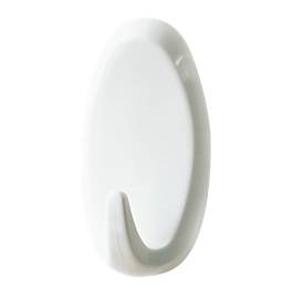 tesa Powerstrips Haken Large, oval, weiß