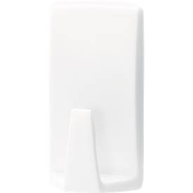 tesa Powerstrips Haken Wave, für Feuchträume, hält Gegenstände bis 2 kg, 2er-Set