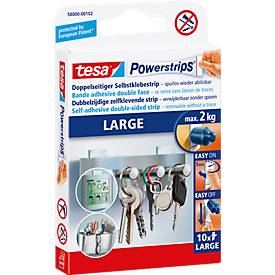 tesa® Powerstrips Large, 2 kg Haltekraft je Strip, 10 Stück