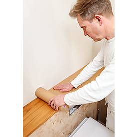 tesa® Professional Selbstklebendes Schutzpapier, chamoisgelb, 140 µm, 50 m x 300 mm, 1 Rolle