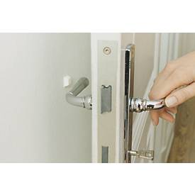 tesa® Schutzpuffer Protect®, quadratisch, selbstklebend, stoßdämpfend, L 10 x B 10 mm, Kunststoff, weiß, 8 Stück