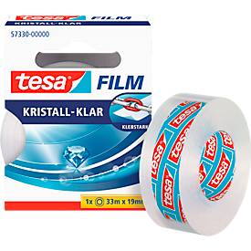 tesa tape crystal clear, 33 m x 19 mm, 10 rolls