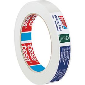 tesa tesakrepp 4325 Standard Abdeckband, 50 m × 19 mm, für glatte Flächen, leicht ablösbar
