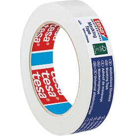 tesa tesakrepp 4325 Standard Abdeckband, 50 m × 25 mm, für glatte Flächen, leicht ablösbar