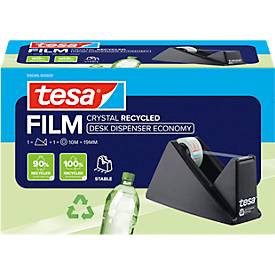 Tesa® Tischabroller, für Klebebänder bis B 19 mm x L 33 m, inkl. 1 Rolle tesafilm® eco & crystal