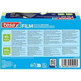 Tesa® Tischabroller, für Klebebänder bis B 19 mm x L 33 m, inkl. 1 Rolle tesafilm® eco & crystal