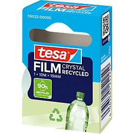 tesafilm® eco & crystal Klebeband, transparent, reißfest, L 10 m x B 19 mm, 1 Rolle
