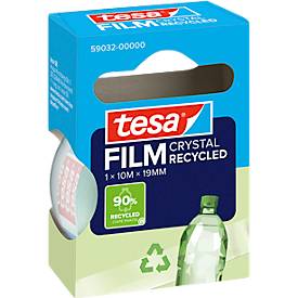 tesafilm® eco & crystal Klebeband, transparent, reißfest, L 10 m x B 19 mm, 1 Rolle