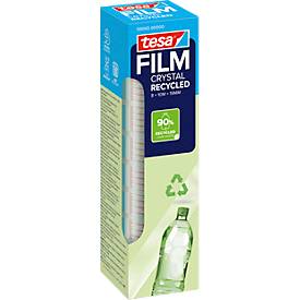 tesafilm® eco & crystal Klebeband, transparent, reißfest, L 10 m x B 19 mm, 8 Rollen