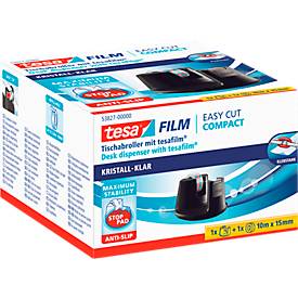 tesafilm® Tischabroller Easy Cut Compact, schwarz