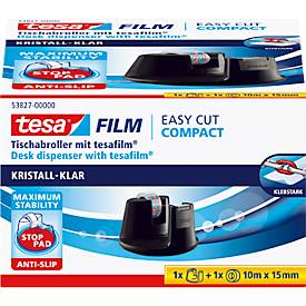 tesafilm® Tischabroller Easy Cut Compact, schwarz