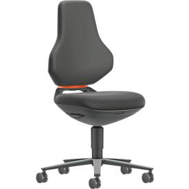 TEXON 2 Arbeitsstuhl Stoff schwarz, ergonomisch und komfortabel, mit Auto-Motion Technik und Rollen
