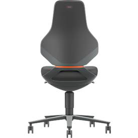TEXON 2 Arbeitsstuhl Stoff schwarz, ergonomisch und komfortabel, mit Auto-Motion Technik und Rollen