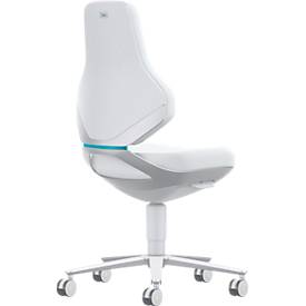 TEXON 2 Reinraum-Arbeitsstuhl Skintec offwhite, ESD- & Reinraum-konform, mit Rollen