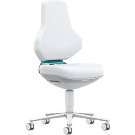 TEXON 2 Reinraum-Arbeitsstuhl Skintec offwhite, ESD- & Reinraum-konform, mit Rollen