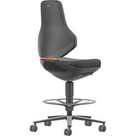 TEXON Arbeits- und Labordrehstuhl mit Skintec-Polsterung, ergonomisch, Sitzhöhe 570–810 mm