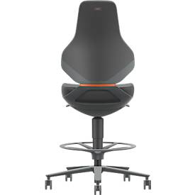 TEXON Arbeits- und Labordrehstuhl mit Skintec-Polsterung, ergonomisch, Sitzhöhe 570–810 mm