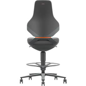 TEXON Arbeits- und Labordrehstuhl mit Supertec-Polsterung, ergonomisch, Sitzhöhe 570–810 mm
