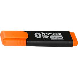 Textmarker S. mit Keilspitze, lichtbeständig, schnell trocknend, orange, 1 Stück