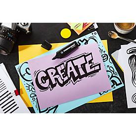 Textmarker STABILO® BOSS Original NatureCOLORS, Keilspitze, lichtbeständig, schnell trocknend, schwarz, 1 Stück