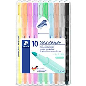 Textmarker Staedtler triplus textsurfer, Strichbreite 1-4 mm, schnelltrocknend, 10er-Set