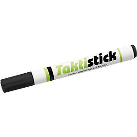 Textmarker Taktistick, für Taktifol-Taktikfolien/Taktiboards, Keilspitze, Schreibfarbe Schwarz, 1 Stück