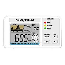 TFA AIRCO2NTROL 5000 - Thermo-Hygro-CO2-Messgerät - digital - weiß